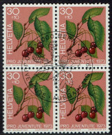 Schweiz 1973, MiNr.: 1014, 4erBlock Mit FDC Gestempelt - Used Stamps