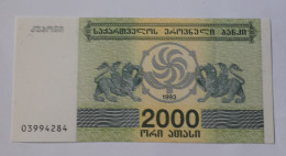 GEORGIA - 2.000 LARIS - 1993  - P 44 - UNC - BANKNOTES - PAPER MONEY - CARTAMONETA - - Georgië