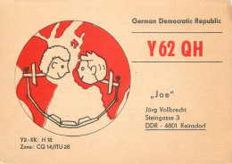 German Democratic Republic Radio Amateur QSL Card Y03CD Y62QH 1984 - Radio Amatoriale