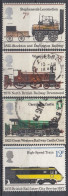 GREAT BRITAIN 682-685,used,trains - Used Stamps