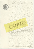 GENEALOGIE: Renonciation D'usufruit C.F. Lyonnet Et P.F. Danguin (TERNAND/LETRA) Decembre 1912 - Manuscrits