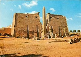 Egypte - Louxor - Luxor - Pylons And Obelisk Of Amon Ra Temple - Pylons Et Obélisque Du Temple Amon Ra - Voir Timbre - C - Louxor