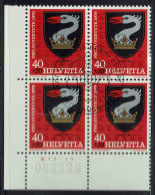 Schweiz 1979, MiNr.: 1166, 4erBlock Mit FDC Gestempelt - Usati