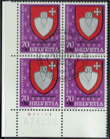 Schweiz 1979, MiNr.: 1167, 4erBlock Mit FDC Gestempelt - Usados