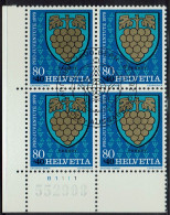 Schweiz 1979, MiNr.: 1168, 4erBlock Mit FDC Gestempelt - Usati