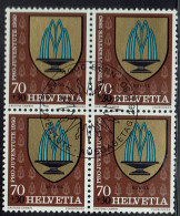 Schweiz 1980, MiNr.: 1189, 4erBlock Mit FDC Gestempelt - Gebraucht