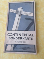 Carte Routière Ancienne Allemande /CONTINENTAL Sonderkarte/ München-Oberbayern /Vers 1935-1945       PGC560 - Toerisme