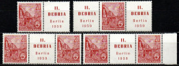 DDR 1957 - Mi.Nr. 580 Zf - Postfrisch MNH - Zusammendrucke - Nuevos