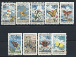 Tchécoslovaquie N°1184/92** (MNH) 1961 - Insectes "Papillons" - Unused Stamps