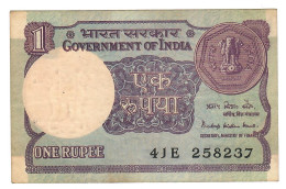 INDIA P78Ab 1 RUPEE 1984  Signature KAUL   LETTER NONE     VF Only 2 Usual P.h. - Inde