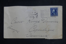 ETATS UNIS - Enveloppe Pour Le Danemark En 1917 Avec Contrôle Postal - L 150888 - Lettres & Documents