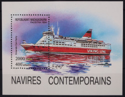 Madagaskar Block 264 Mit 1759 Postfrisch Schifffahrt #GA543 - Madagascar (1960-...)