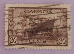 CANADA YT 216 OBLITÉRÉ "CORVETTE" ANNÉES 1943/1948 - Gebraucht