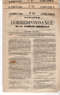 VP23.054 - PARIS - Napoléon - 3 Brochures - Papiers Et Correspondance De La Famille Impériale - Collections