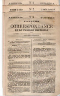 VP23.057 - PARIS - Napoléon - 3 Brochures - Papiers Et Correspondance De La Famille Impériale - Collections