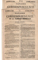 VP23.059 - PARIS - Napoléon - 2 Brochures - Papiers Et Correspondance De La Famille Impériale - Collections