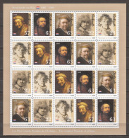 Burundi - MNH Sheet PAINTING REMBRANDT - SELF PORTRAITS (1) - Rembrandt