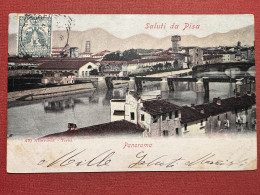 Cartolina - Saluti Da Pisa - Panorama - 1903 - Pisa