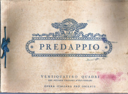 LIBRO CON CORDONCINO DEL 1929 - EPOCA FASCISTA -  PREDAPPIO - 24 TAVOLE QUADRI DI TEODORO WOLF FERRARI - Olii