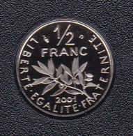 1/2 FRANC SEMEUSE 2001 ISSUE DU COFFRET BE - 1/2 Franc