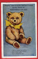 TEDDY BEAR   WITH YELLOW BOW   Pu 1928 - Jeux Et Jouets
