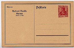 DR PP39/B1 Privat-Postkarte NOSKE BORNA  1922 - Cartoline