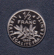 1/2 FRANC SEMEUSE 1999 ISSUE DU COFFRET BE - 1/2 Franc