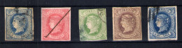 España Nº 63/66, 68 . Año 1864 - Used Stamps