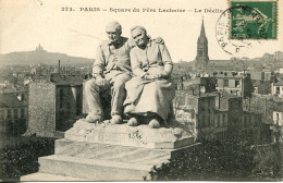 CPA - PARIS - SQUARE DU PERE LACHAISE - LE DECLIN - Standbeelden