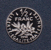 1/2 FRANC SEMEUSE 1993 ISSUE DU COFFRET BE - 1/2 Franc