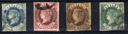 España Nº 57/58, 61/62 . Año 1862 - Gebraucht