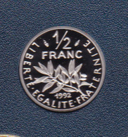 1/2 FRANC SEMEUSE 1992 ISSUE DU COFFRET BE - 1/2 Franc