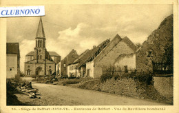 CPA - SIEGE DE BELFORT - ENVIRONS - VUE DE BAVILLIERS BOMBARDE (IMPECCABLE) - Belfort – Siège De Belfort