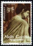 2008 Uruguay Nelly Goitiño (1924-2007) Actress And Director Entertainment #2222 ** MNH - Uruguay