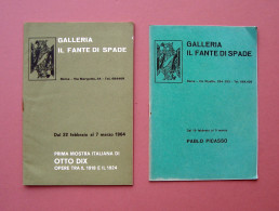  2 Cataloghi Galleria Il Fante Di Spade 1^Mostra Italiana Otto Dix Pablo Picasso - Zonder Classificatie