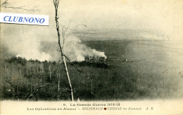 CPA -  STEINBACH ET CERNAY  EN FLAMMES (G.G.14/18) - OPERATIONS EN ALSACE - Cernay