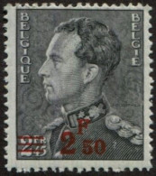 1938 BE Roi Léopold III Poortman, 2,50F Sur 2,45; Cob 478 - 1936-51 Poortman