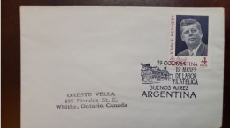 EL)1964 ARGENTINA, TRIBUTE TO THE PRESIDENT OF THE UNITED STATES JOHN FITZGERALD KENNEDY, CIRCULATED TO ONTARIO - CANADA - Nuevos