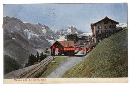 Mürren Und Die Elektrische Bahn Zwitzerland Suisse Schweiz Railway Station Bahnhof - St. Anton