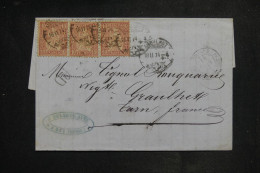 SUISSE - Lettre De Bex Pour  La France En 1874 - L 150912 - Covers & Documents