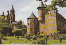 COLLONGES. LA  ROUGE  -  LE. CHÂTEAU  DE VASSIGNAC. ET. LES. TOURS. - C P M. ( 24 / 3 / 154. ) - Castles