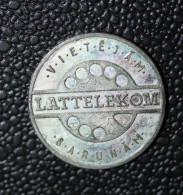 Jeton De Téléphone Zinc Lettonie "Lattelekom" Phone Token - Monetary /of Necessity