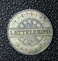 Jeton De Téléphone Zinc Bichromaté Lettonie "Lattelekom" Phone Token - Monedas / De Necesidad