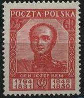 Poland 1928, Mi 256,  Burial In The Mausoleum In Tarnów General Army J. Bem MNH** - Unused Stamps