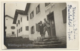 Steinbachtal (Bozen) Südtirol: Gasthaus Zum Stern (Vintage RPPC ~1920s/1930s) - Hotels & Gaststätten