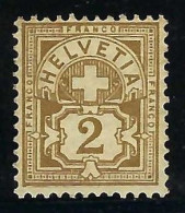 SUISSE 1906: Le ZNr. 80, Neuf(*) - Gebraucht