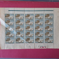 Feuille De 75 Timbres (pliée) - 5 C. Bleu - Pointe Des Palétuviers - Neuf Gomme D'origine (état) - Nuovi