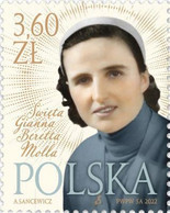 Poland 2022 / Saint Gianna Beretta Molla - Catholic Surgeon And Paediatrician, Religion, Christianity / MNH** New!!! - Ungebraucht