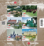 Poland 2022 / The Beauty Of Poland, National Park, Church, Mosque, Palace, Monastery / Full Sheet MNH** New!!! - Nuovi