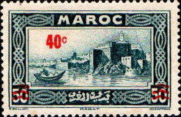 Maroc (Prot.Fr) Poste N* Yv:162 Mi:138 Rabat Kasbah Des Oudaïas (points De Rouille) - Unused Stamps